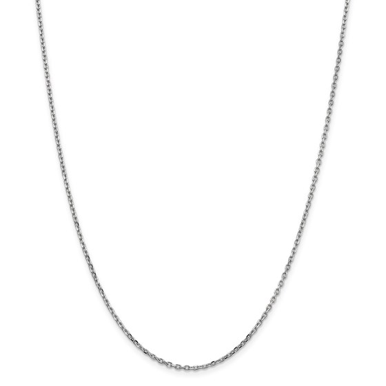 14k White Gold 1.8 mm Diamond Cut Cable Chain - 18 in. 14k White Gold 1.8 mm Diamond Cut Cable Chain - 18 in.
